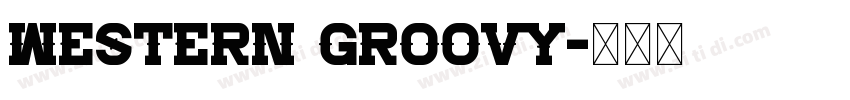 Western Groovy字体转换